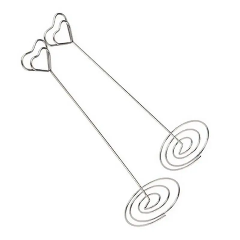 10 шт. 8 6 дюймов высотой Держатели карты места стол в форме сердца номер держатель