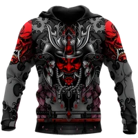 new japanese samurai tattoo 3d printing new mens sweatshirt harajuku zip hoodie casual unisex jacket pullover style 08