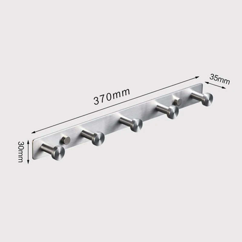 

Towel Hook Rack 5-Hooks Wall Robe Hook for Towel Coat Hat Brushed Finishes Stainless Steel Hook