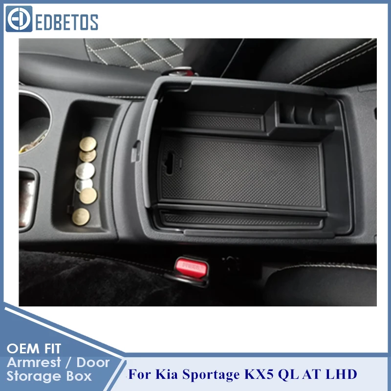 For Kia Sportage KX5 QL AT LHD 2016-2020 Accessories Car Central Armrest Storage Box Auto Container Glove Organizer Case | Автомобили и