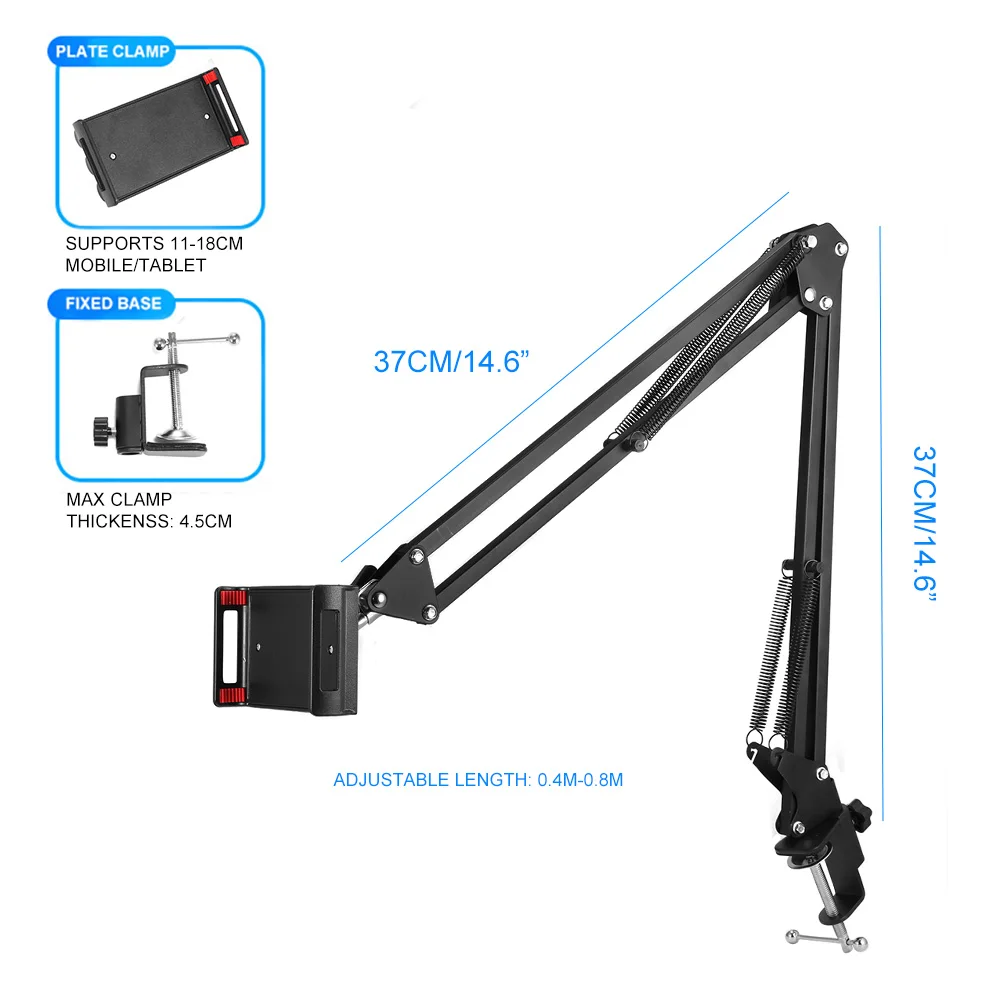 Подставка держатель для телефона и планшета складной длинный Ipad Samsung Kindle