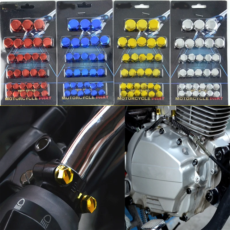 30 шт. крышка для винтовой гайки мотоцикла Kawasaki NINJA 650R ER6F ER6N VERSYS W800 SE Z750S ZX636R