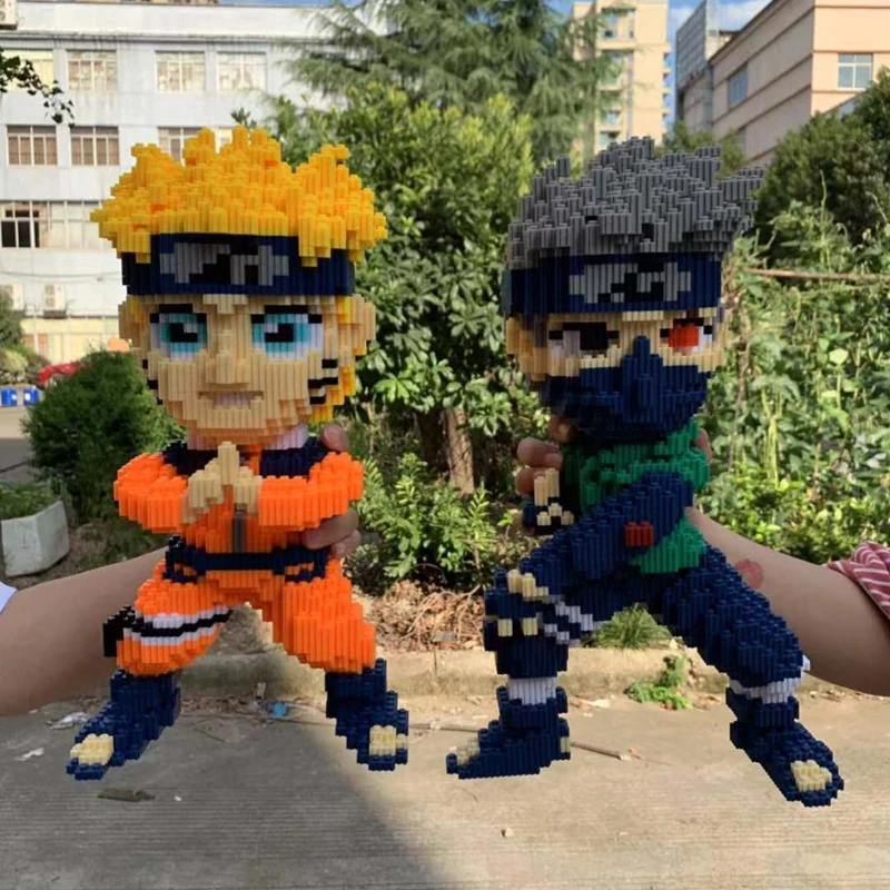 5300 шт DIY аниме Наруто Хокаге Uzumaki ниндзя 3D модель Микро Мини Строительные блоки
