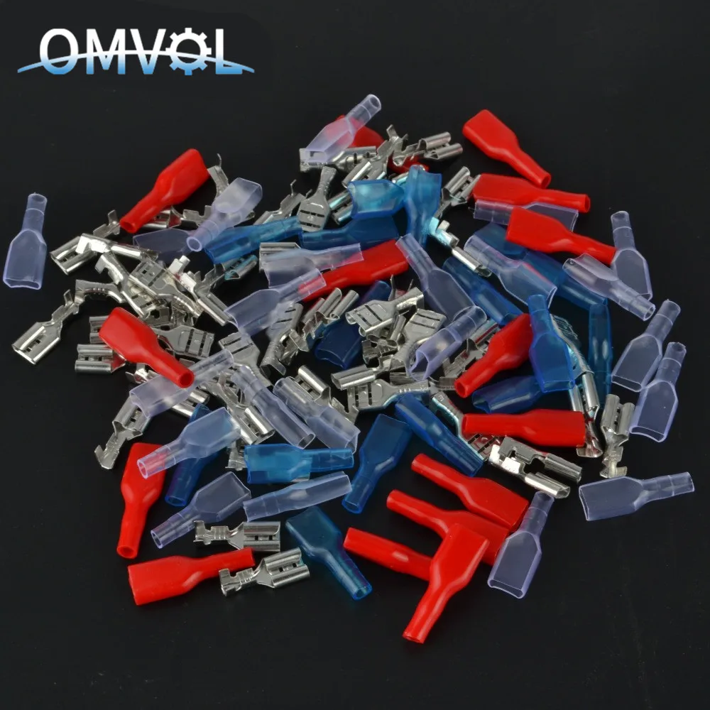 Обжимная Клемма 100 мм 6 3 шт. гнездовой разъем 50 с чехлом 50|Терминалы| |