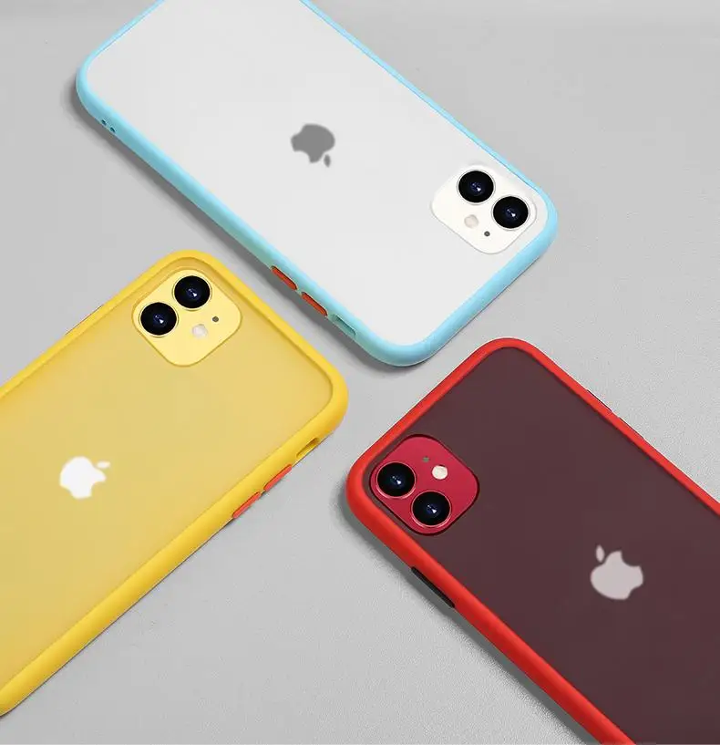 

Full Cover Shockproof Square Plating Clear Phone Case For iPhone 12 Mini 11 Pro Max XR X XS Max 8 7 6S Plus SE 2020 Back Cases