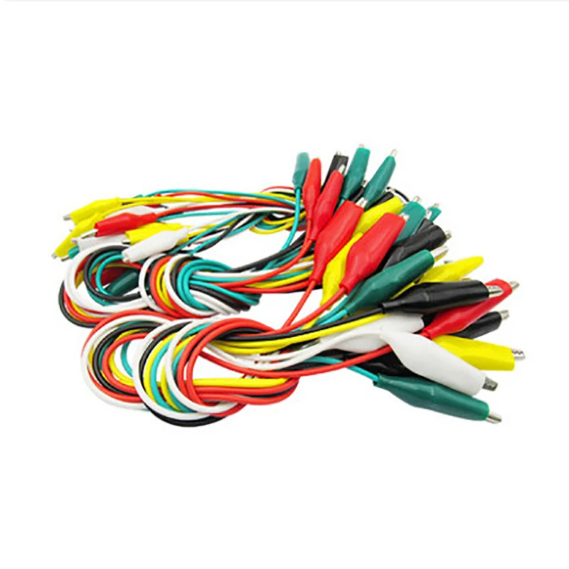 10Pcs 5 Colors Length Double-Ended Alligator Clips Jumper Wire Mini Test DIY Cable Folder Hook |