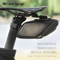 bicycle saddle bag waterproof mtb road bike bag rear seatpost tail reflective large capacity cycling bag accessories