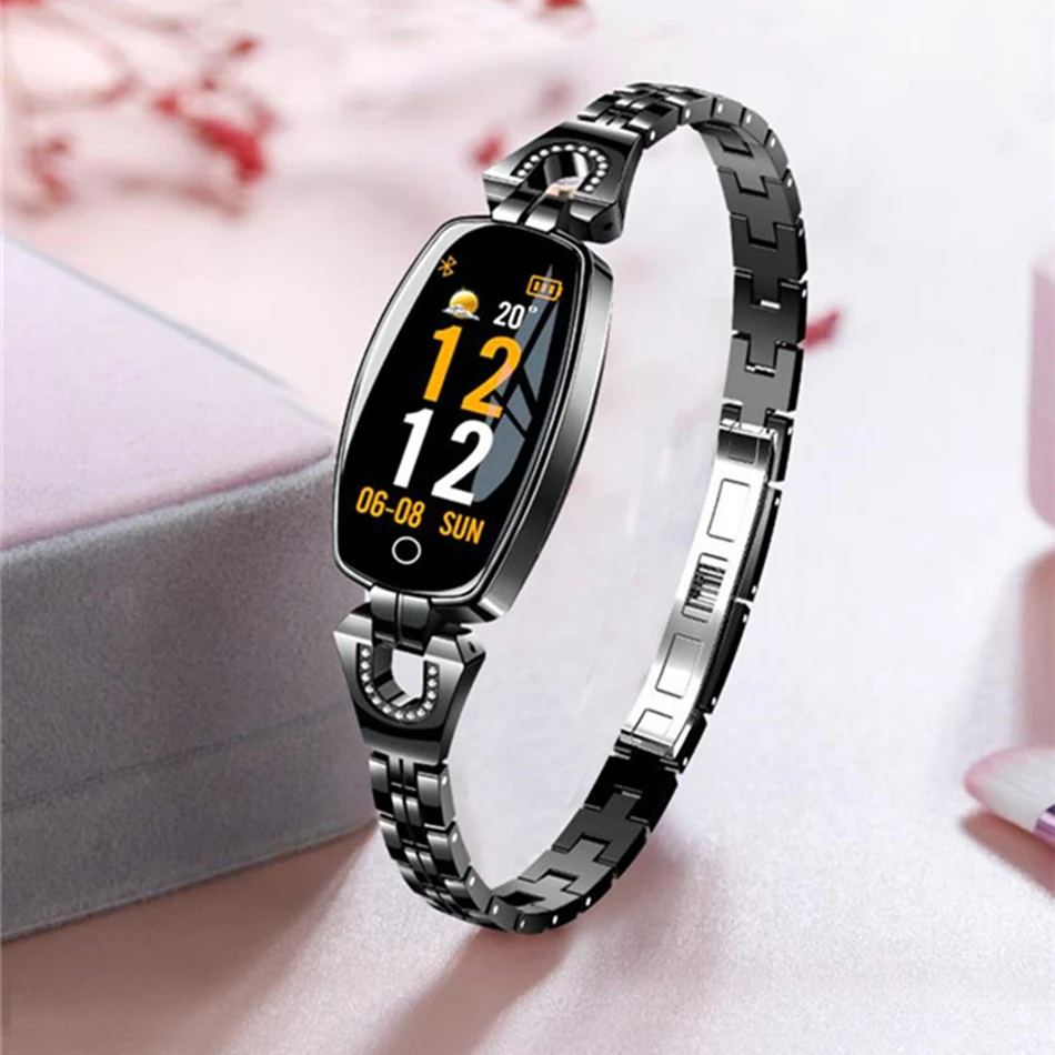Fitness Bracelet Sport Women Smart Watches Heart Rate Monitoring Bluetooth For Android IOS Alarm Clock Best Gift for Girls | Электроника