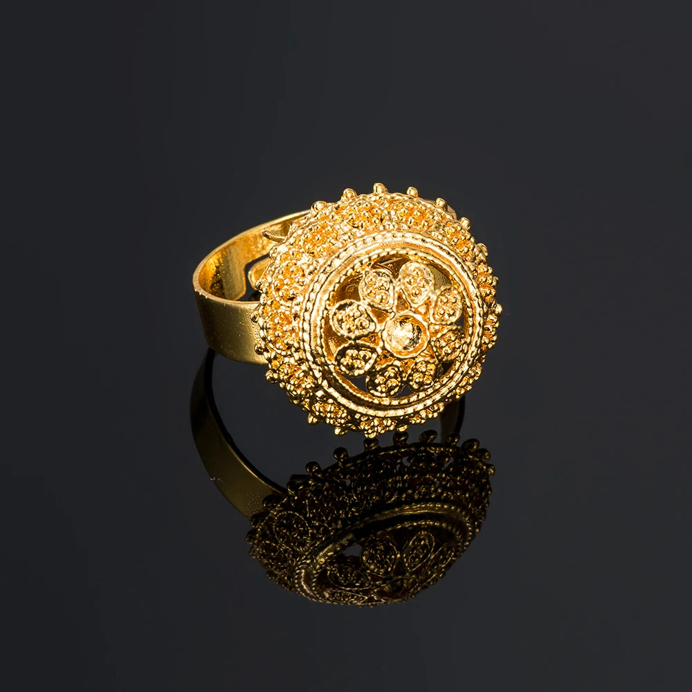 Ювелирный Комплект из колье серёг браслета и кольца | Украшения аксессуары