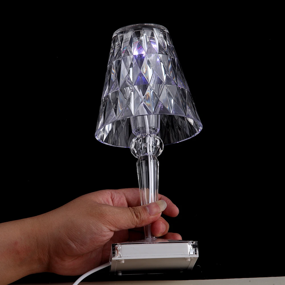 

Italy Romantic Touch Sensor Bedside Lamp Crystal Diamond Bedroom Lamp Bedside Lamp Decoration Lamp USB Rechargeable