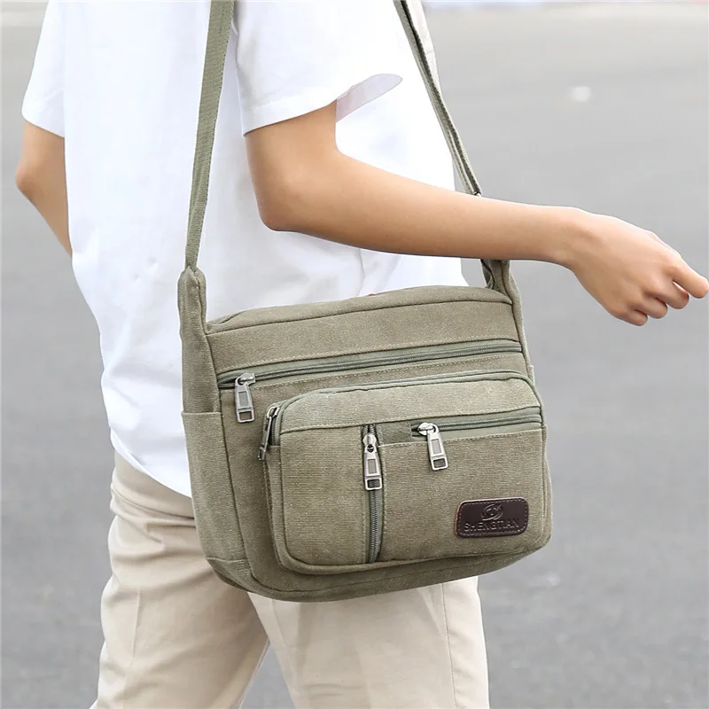 BY_00012 Men's Crossbody Bag Casual Tote Travel Men Canvas Shoulder Bags Luxury Messenger Bags Fashion High Quality Handbag