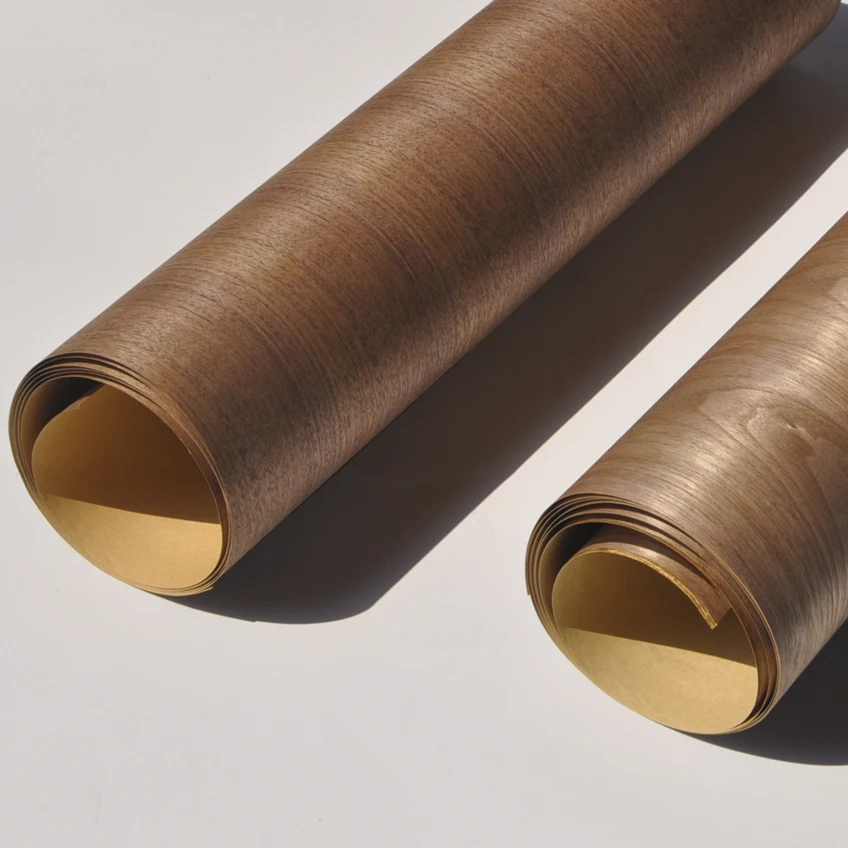 Новый дизайн крафт-бумаги Американского Ореха (C.C) натурального дерева виниры