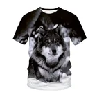 Мужская футболка с коротким рукавом и круглым вырезом, с 3D-принтом