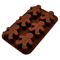 gingerbread man christmas silicone mold