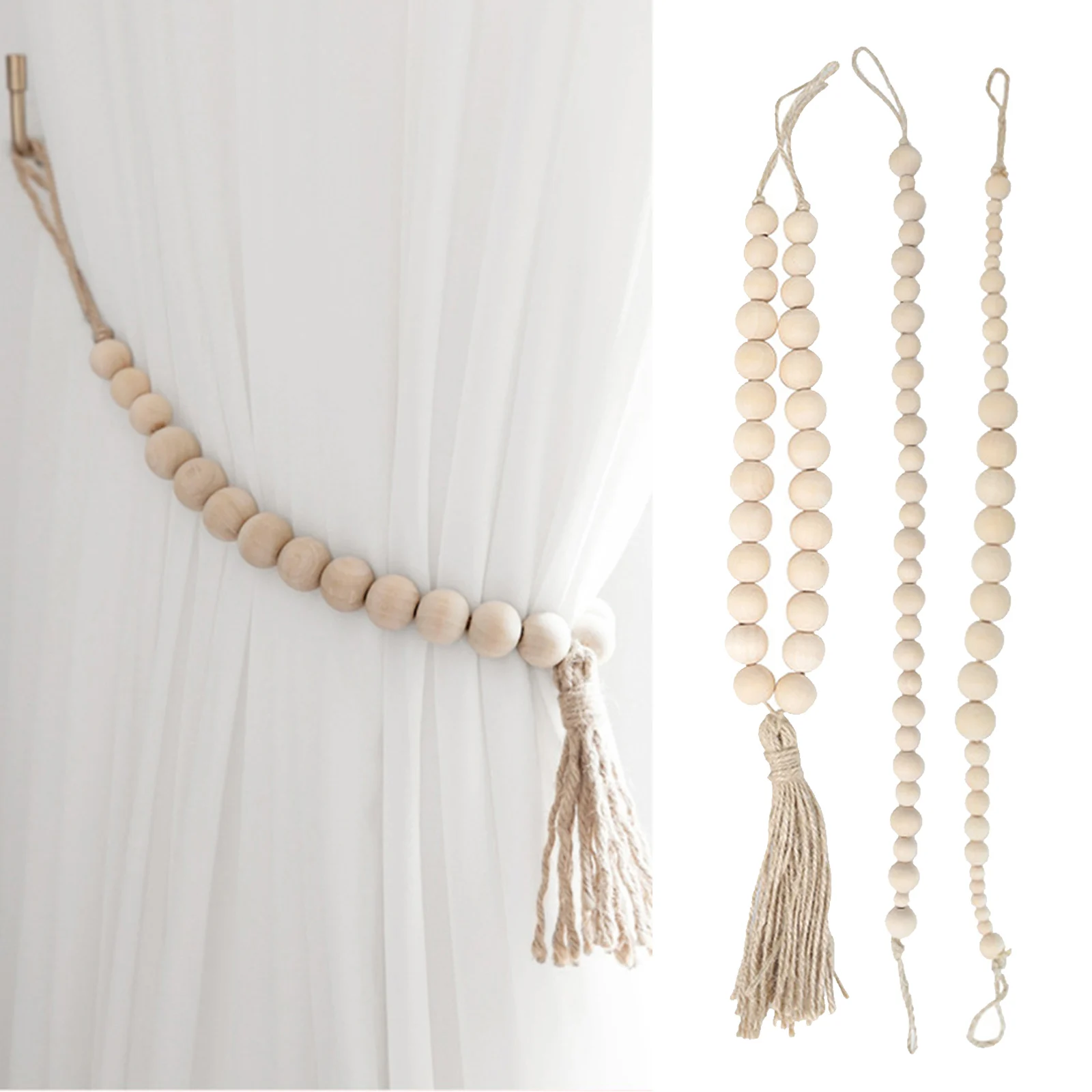 

Curtain Tieback Drape Curtain Rope Strap Decorative Rope Curtain Clips
