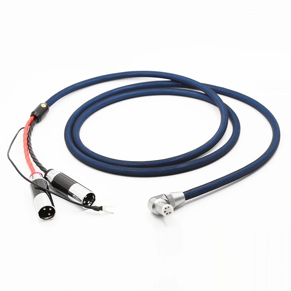 1 шт. Hi Fi аудио 5 контактов на разъем XLR 5N OFC медный посеребренный кабель тонарма Phono