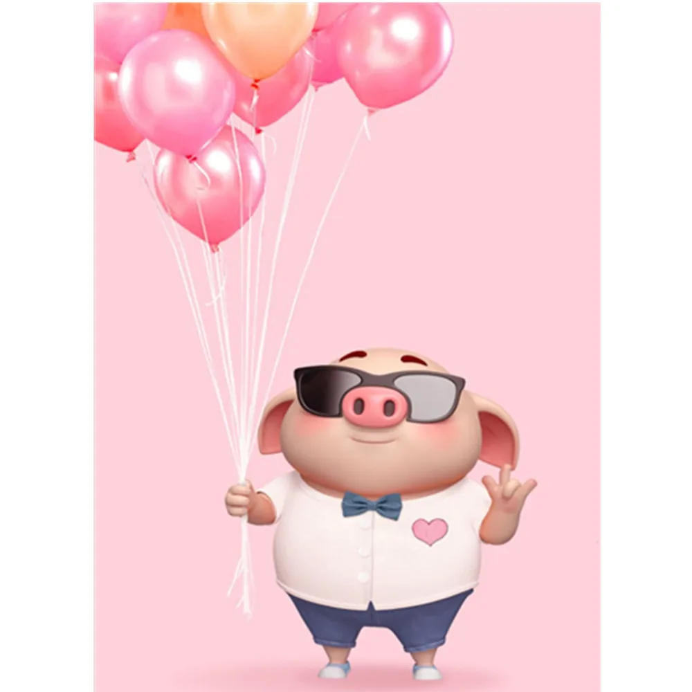 

DIY painting cute pig painting 5D hot