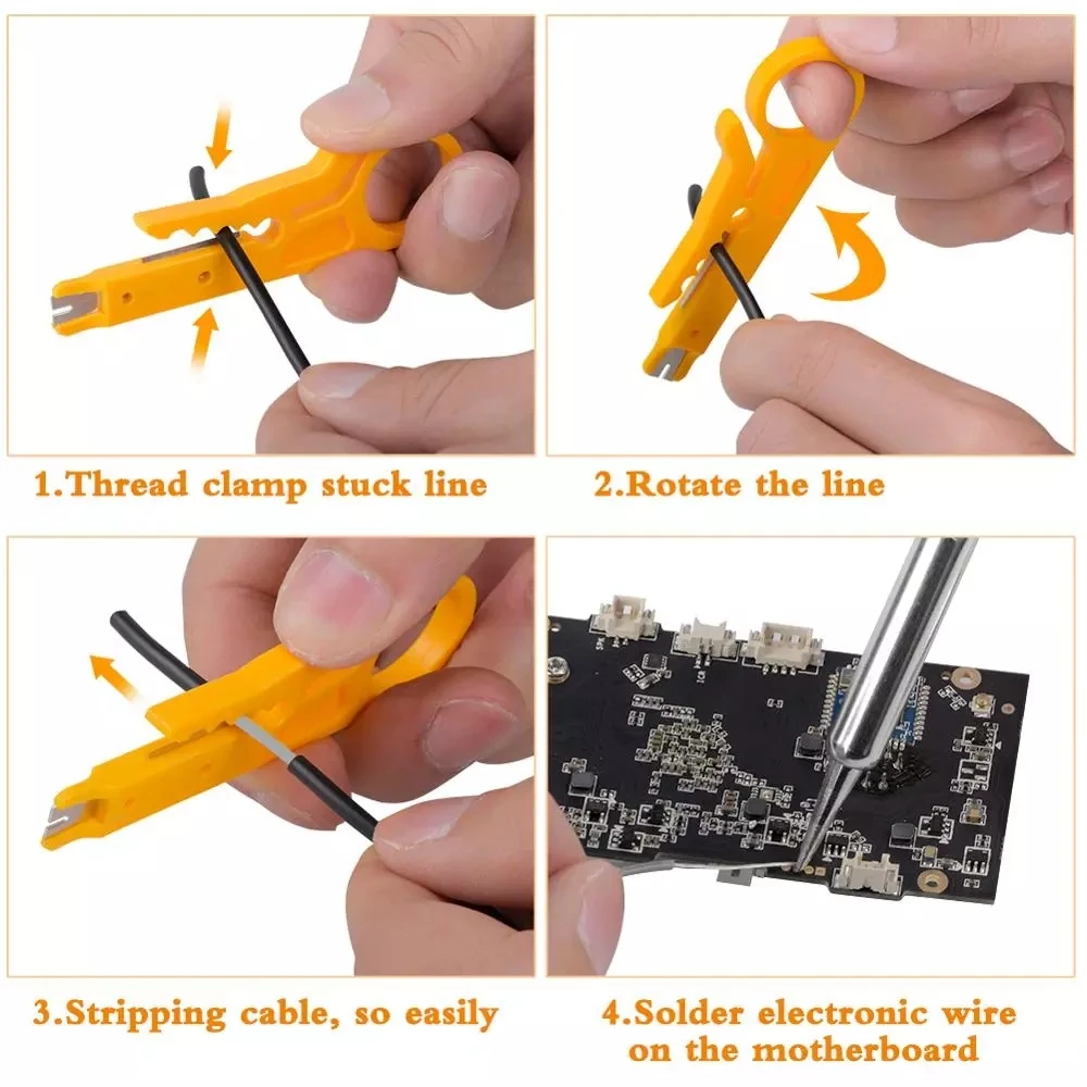 

60W 110V / 220V adjustable temperature electric soldering iron electronic full set of repair tools electric soldering iron set