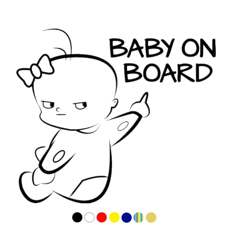 

CS-10099# Funny Vinyl Decal Baby on Board Car Sticker Waterproof Auto Decors on Truck Bumper Rear Window