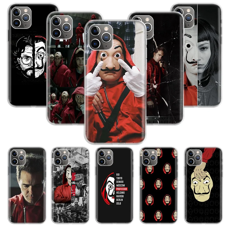 La Casa de papel чехол для Apple iphone 11 12 Mini Pro XS Max XR X 7 8 6 6S Plus 5 5S SE 10 десять Подарочный