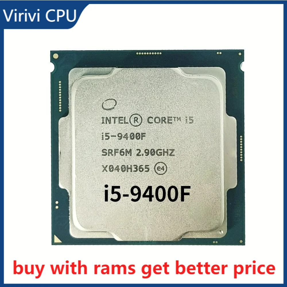 

used Intel Core i5 9400F 2.9GHz Six-Core Six-Thread 65W 9M SRF6M/SRG0Z Processor LGA 1151 scattered pieces cpu