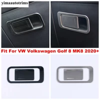 car glove box copilot storage switch handle sequin trim for vw volkswagen golf 8 mk8 2020 2021 2022 stainless steel accessories