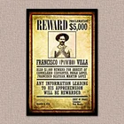 Пончо вилла Outlaw Dead or Alive, награда за пять де Мейо, Мексиканский жестяной знак, металлический плакат, металлический декор, металлическая живопись