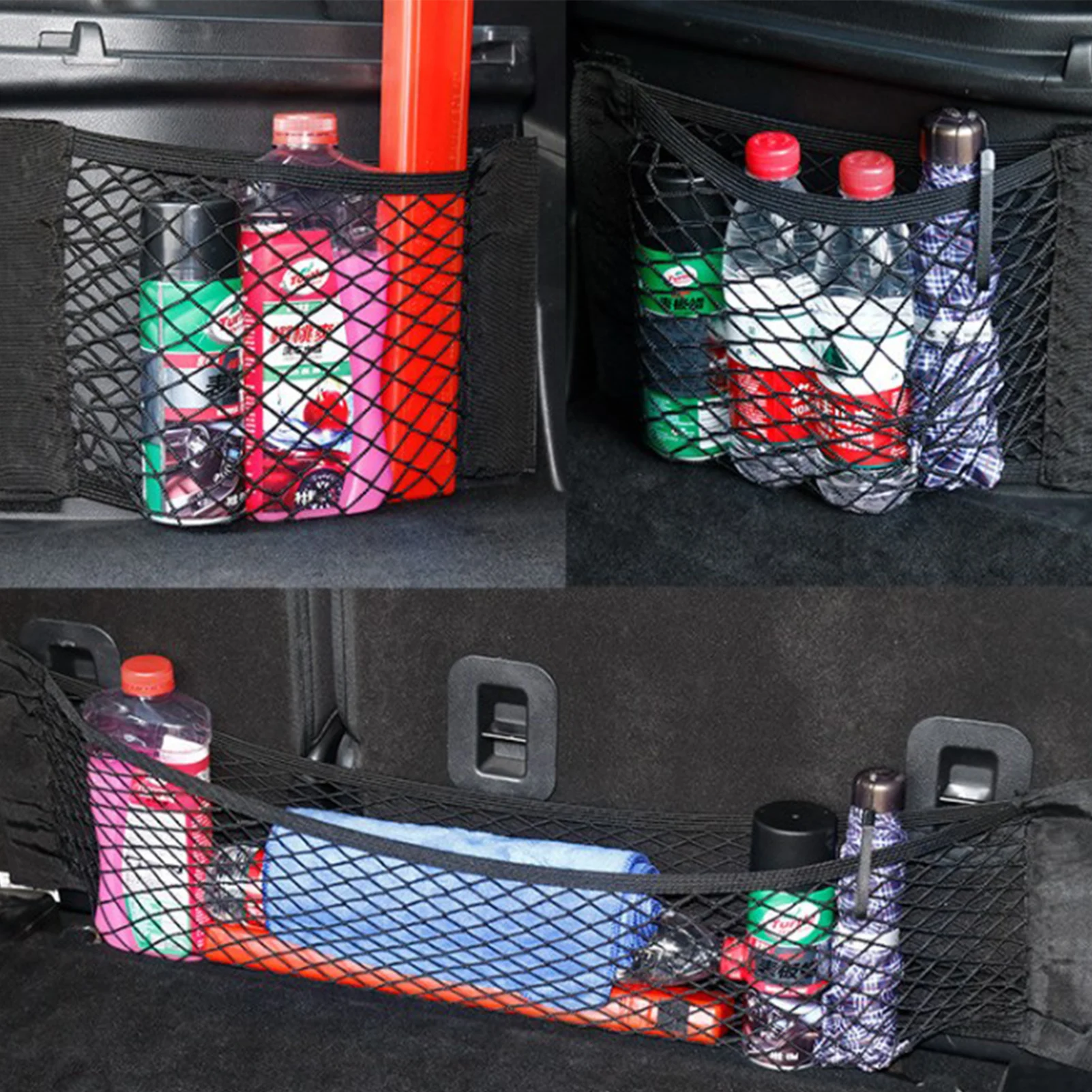 Органайзер для заднего сиденья автомобиля эластичная сетчатая сумочка хранения