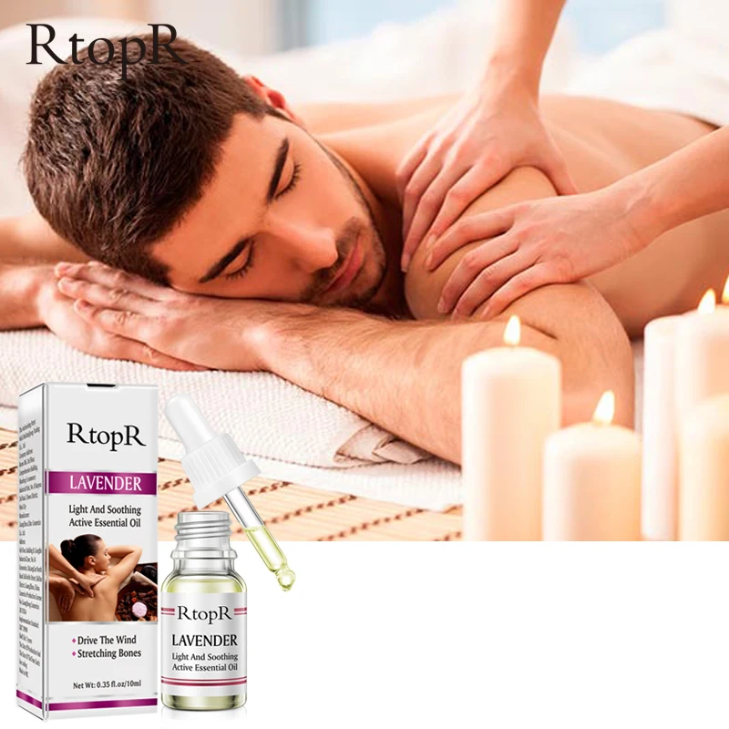 Массажное масло против старения для очистки кожи растение эфирные масла лаванды