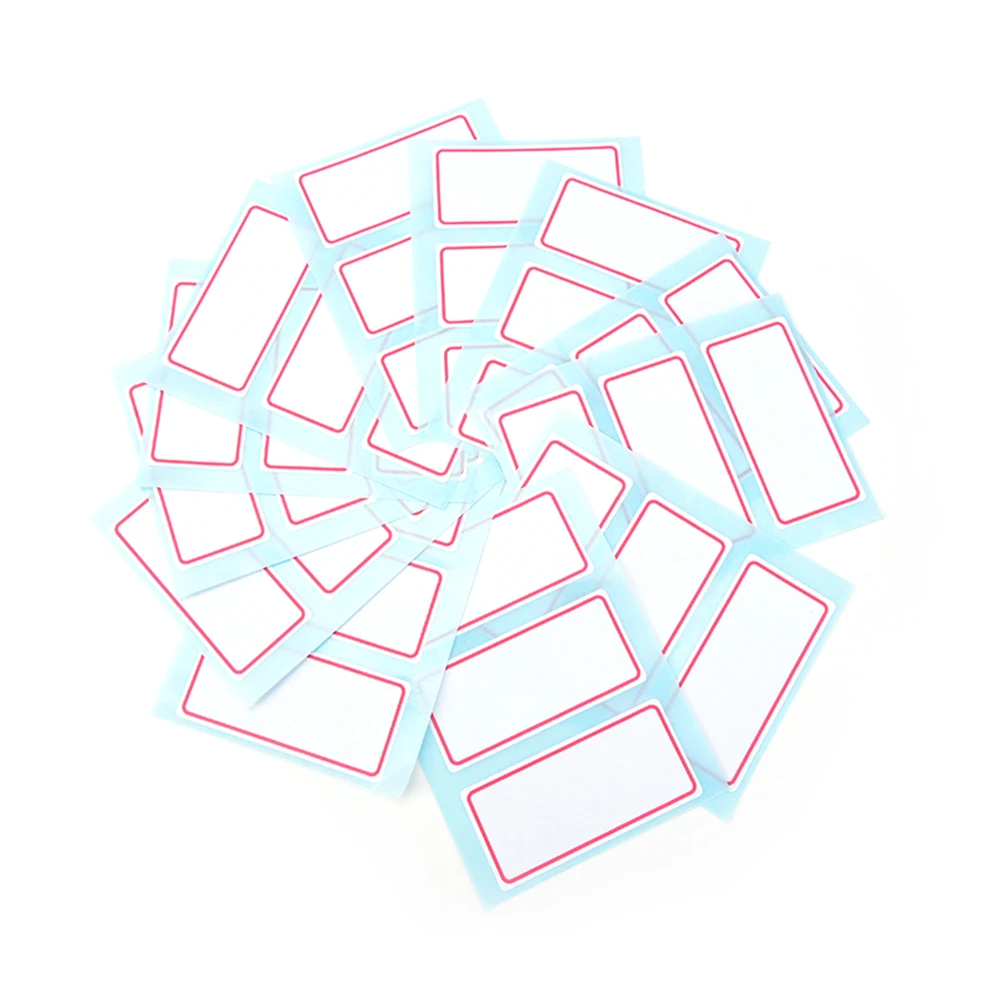 Самоклеящиеся этикетки белый стикер с белыми записываемыми именами для