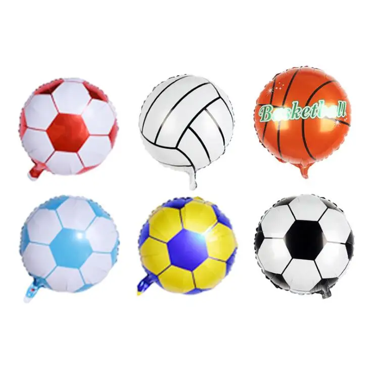 

Hotsale 18inch basketball balloons 10pcs football soccer helium foil globos children classic toys happy birthday party supplies