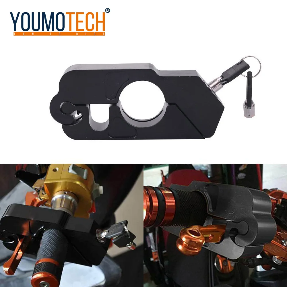Мотоциклетная рукоятка замок CNC алюминиевый тормозной рычаг кражи защитные