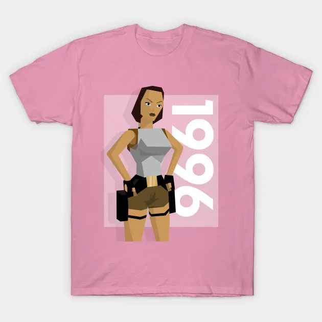 Мужская футболка Lara Croft 1996 от store94 Футболка женская футболка|Мужские футболки| |