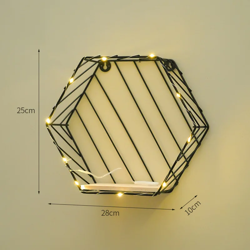 

Hot Wooden Gold Storage Racks Hanging Decor Storage Box Flower Pot House Storage Rack Wall Book Figurines Display Crafts Shelves