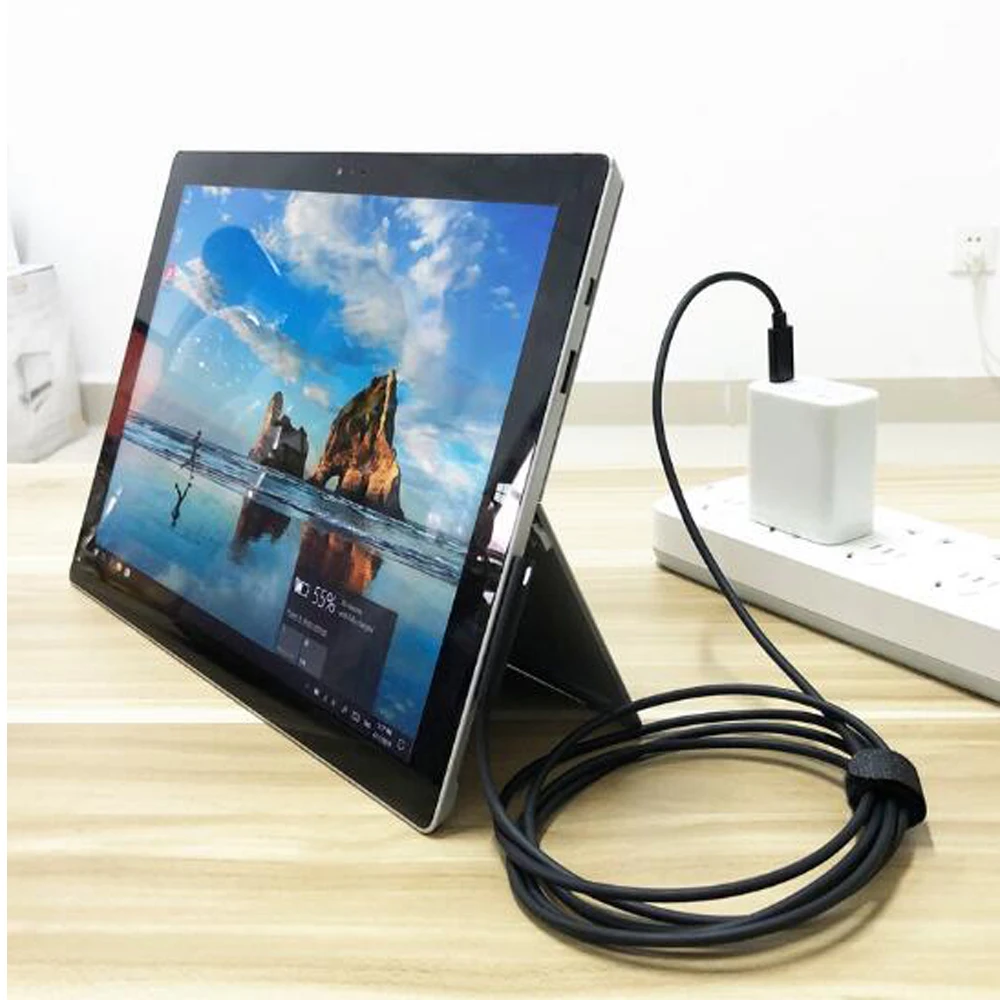 Usb type-C для подключения к поверхности зарядный кабель шнур для Surface Pro 5 6 Go Book1 Book2 ноутбука 15 в USB PD зарядка