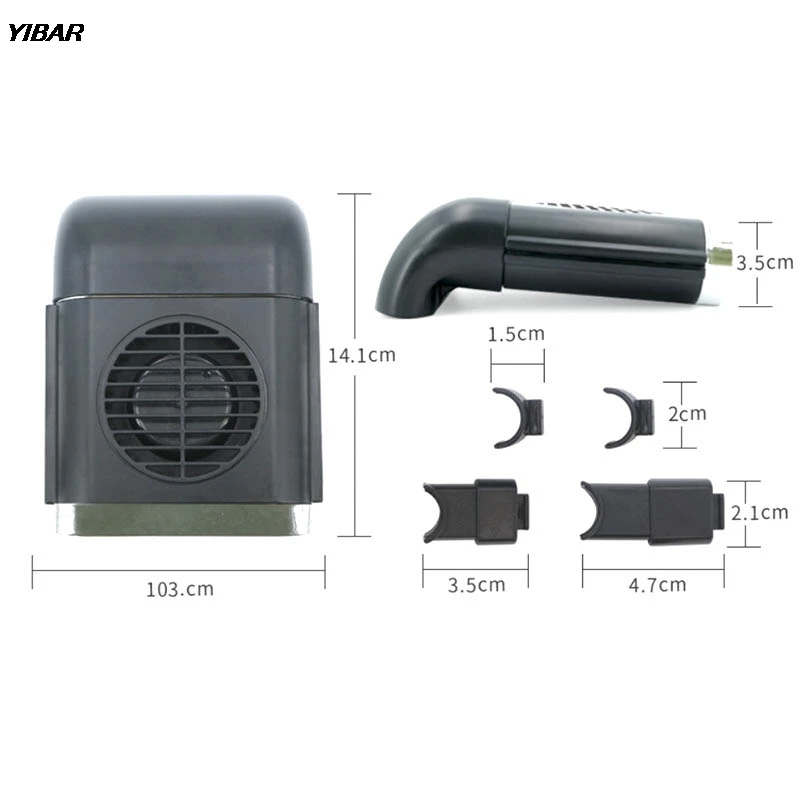 

Car Seat Mini Fan Car Cooler USB Rear 5V ABS Foldable Fan