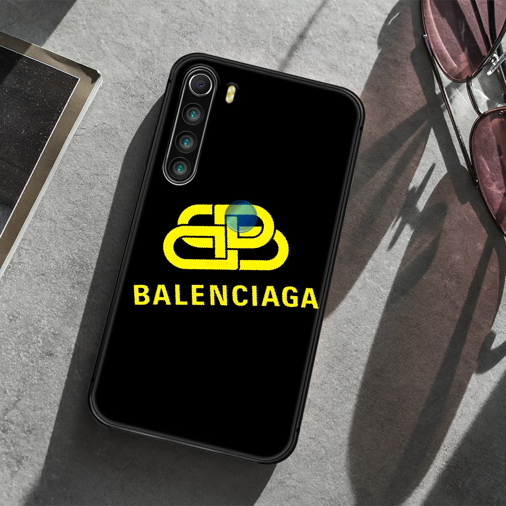 

French luxury brand Phone Case Cover Hull For XIAOMI Redmi 7 7a 8 8a 9 10X NOTE 6 7 7s 8 8t 9 9s Pro Max black Coque Painting