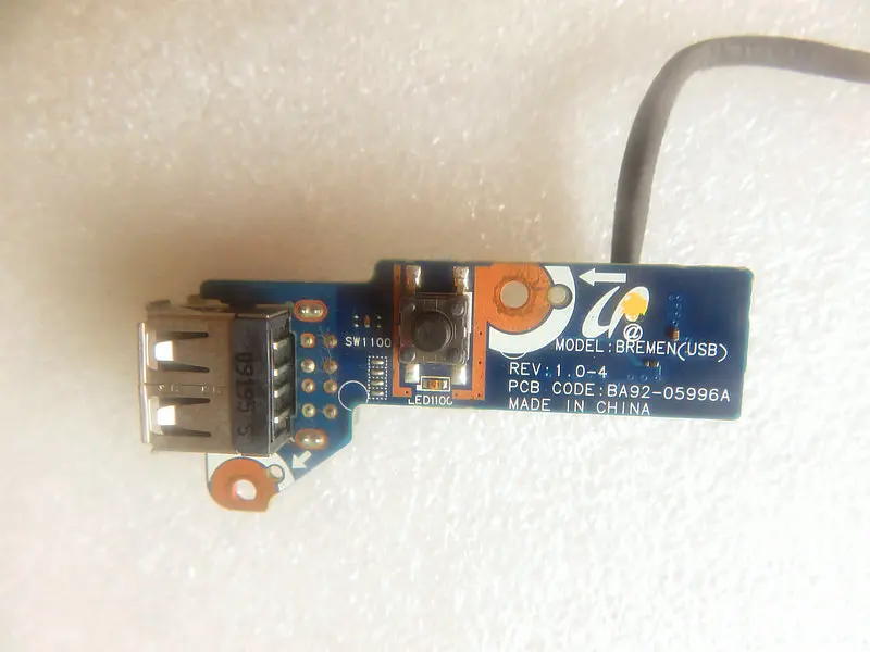 

original for samsung R530 R540 R580 R730 RV510 usb power switch button board BA92-05996A