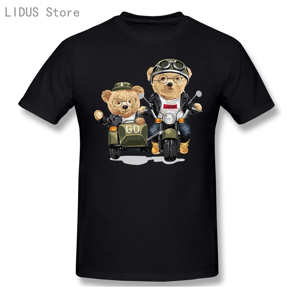 

Personality Cartoon Teddy Bear T shirt Harajuku T-shirt Graphics Tshirt Brands Tee Top
