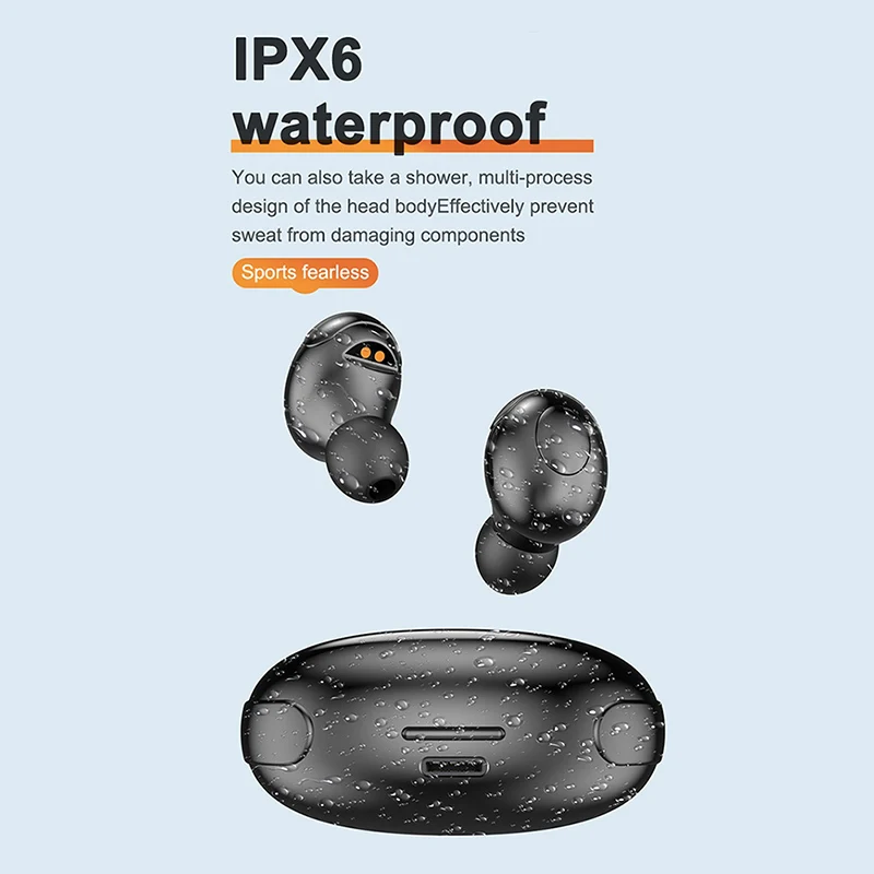 TWS T5 Беспроводная гарнитура Bluetooth V5.0 высококачественные водонепроницаемые