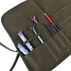 1 шт., сумка для кистей для рисования, зелено-армейский брезентовый сумок, ручка для рисования акварелью