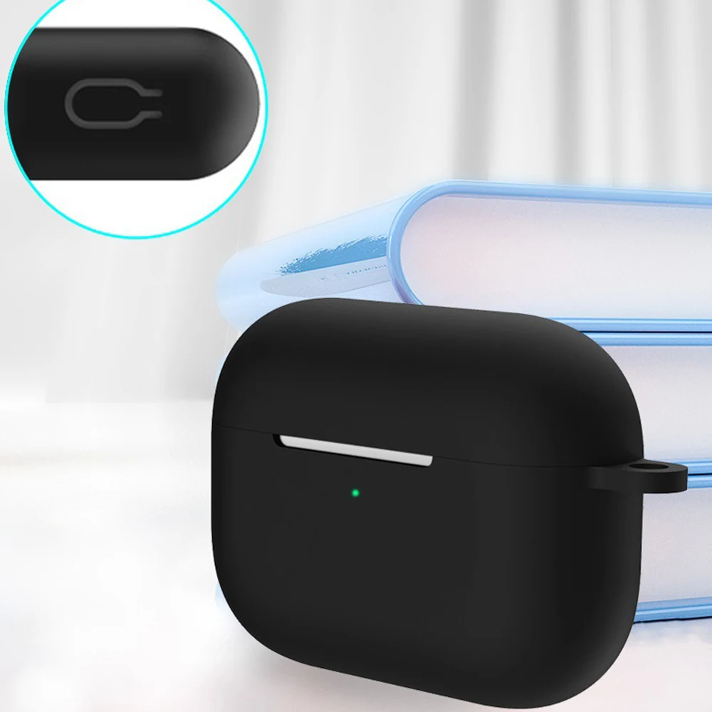 Силиконовый чехол для Apple Airpods Pro беспроводная bluetooth гарнитура защитный 3