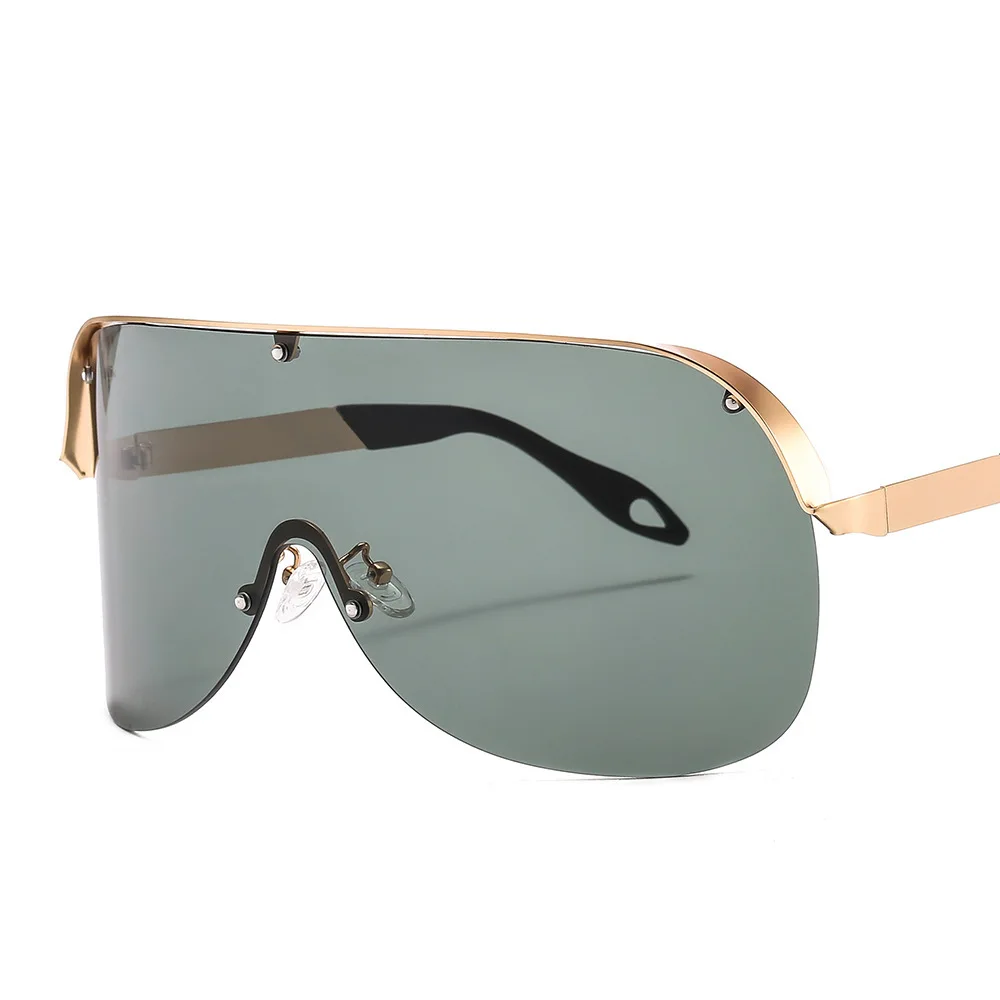 

Free shipping GG new large frame one-piece personality, wind proof sunglasses, riding glasses