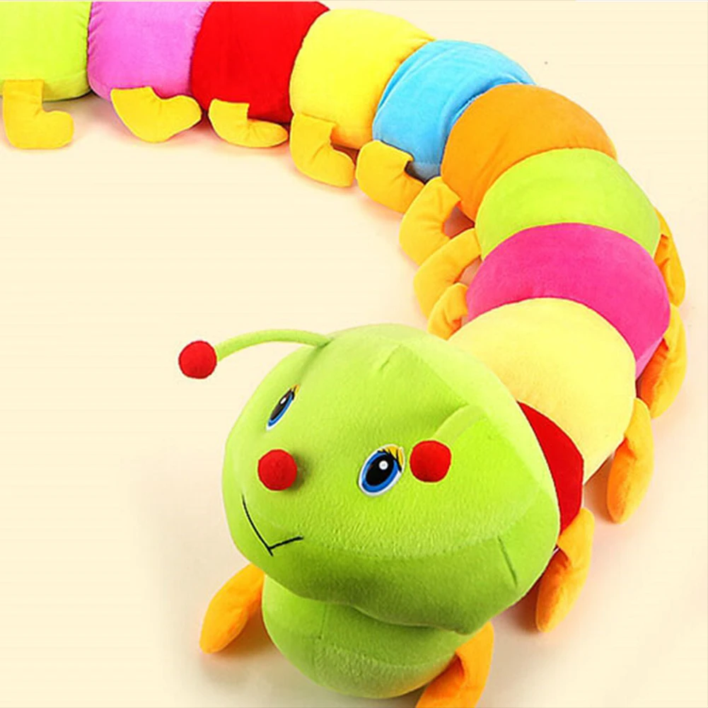 Разноцветная мягкая хлопковая игрушка-червь Caterpillared Детская кукла подарок на