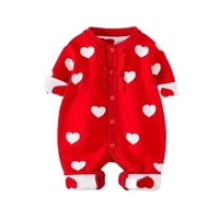2021 baby girl rompers knitted newborn baby clothes infant jumpsuit girls candy color overall children spring autumn outfit