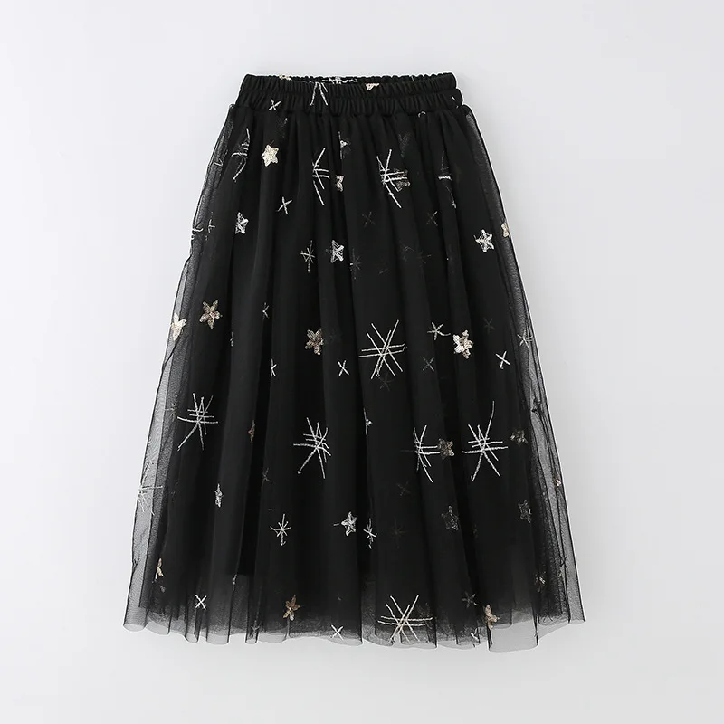 Детская плиссированная юбка с блестками на возраст 8 16 лет|Юбки| |