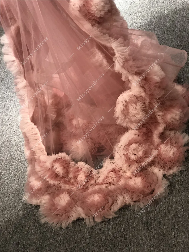 Vestidos de fiesta 2021 Real Picture Pink Pleat Flower Strapless Sleeveless Floor Length Formal Party Prom Women Evening Dresses