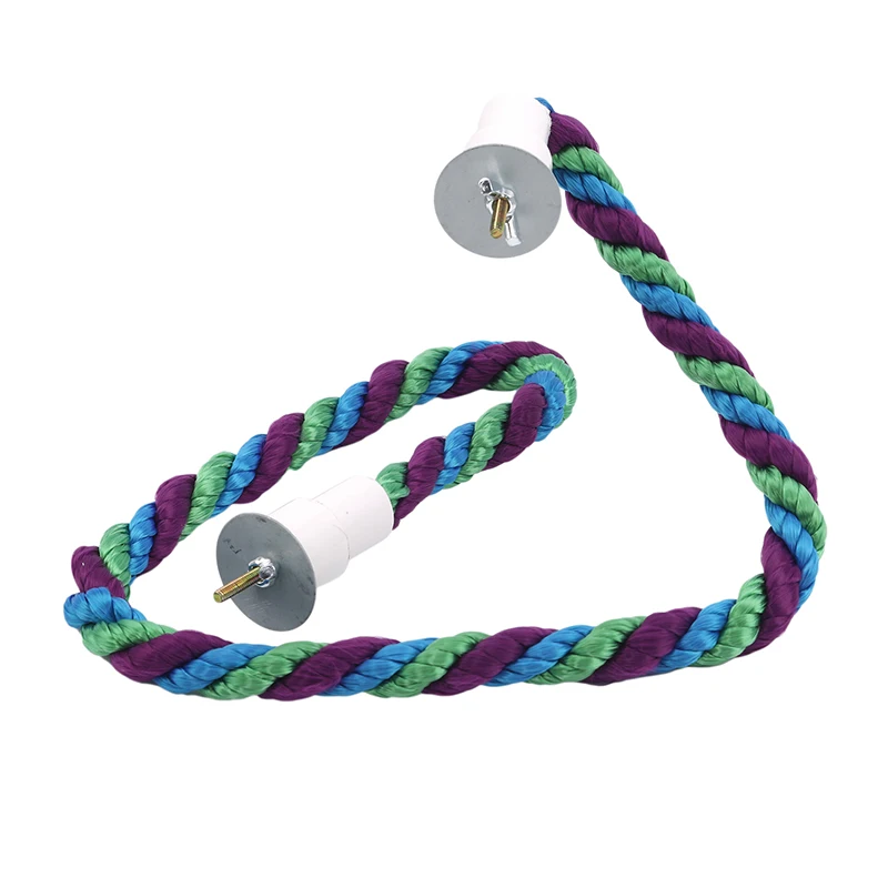 Клетка для птиц игрушка хлопковая веревка жердочка птицы изогнутые клетка окуня