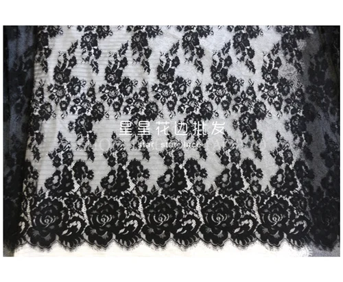 Кружевная ткань ширина 3 м 1 черно-белая сетка кружевная сделай сам на платформе -