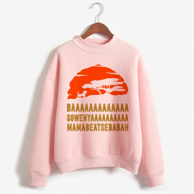P1713G-pink Новинка года, толстовки с капюшоном «Король Лев хакуна матата», женская модная толстовка с текстовым принтом, женская одежда 90 s, Толстовка Harajuku - Цвет: P1713G-pink